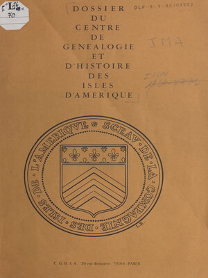 cover image of Recensement de l'île de Saint-Christophe